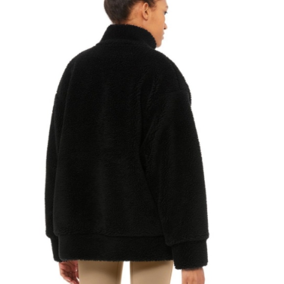 NWT - Alo Yoga Norte Sherpa Coat, Black - Picture 3 of 3